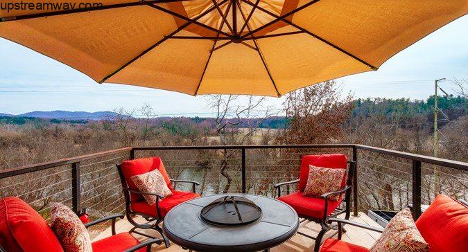 Riverview Rooftop Outdoor Firepit and Seating