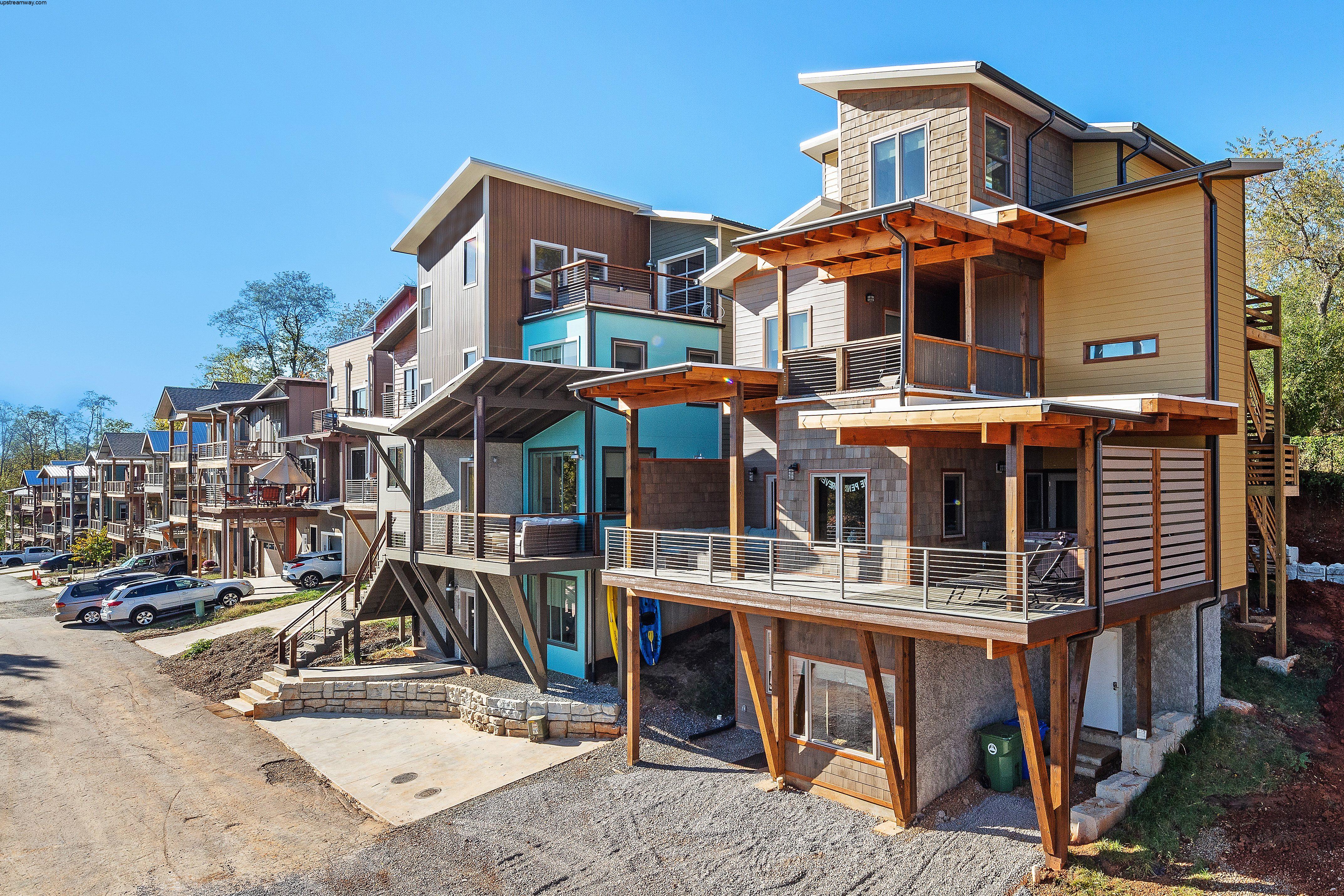 32-Upstream-Road-Asheville-26 Vimeo tour of Asheville Luxury Vacation Rental Upstream Bohemian Luxury Vacation Rental