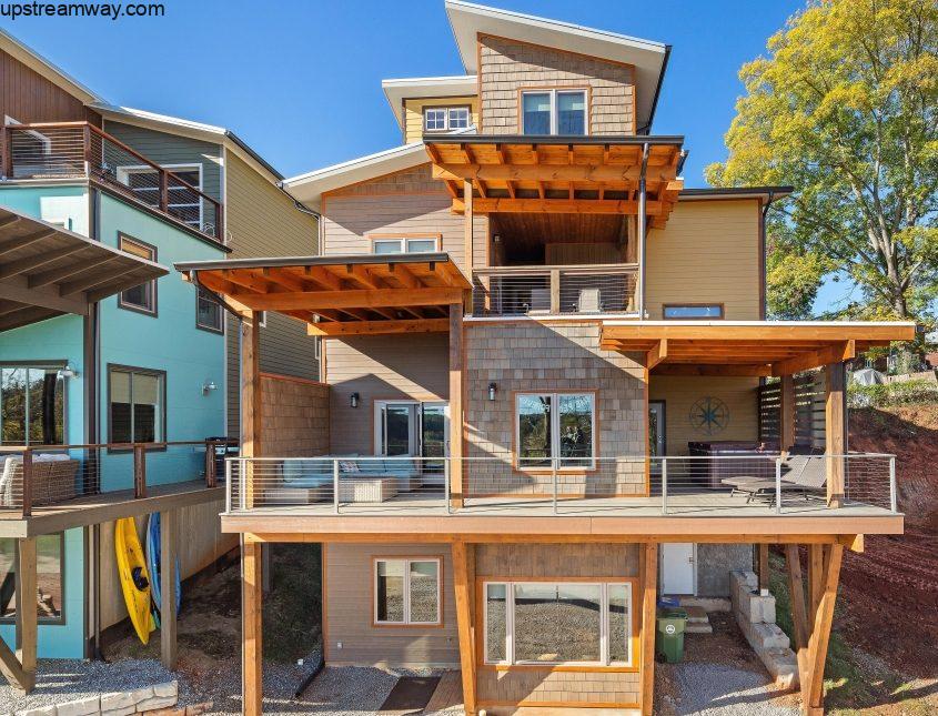 32-Upstream-Road-Asheville-27 Book Asheville Luxury Vacation Rental Upstream Bachelorette Oasis