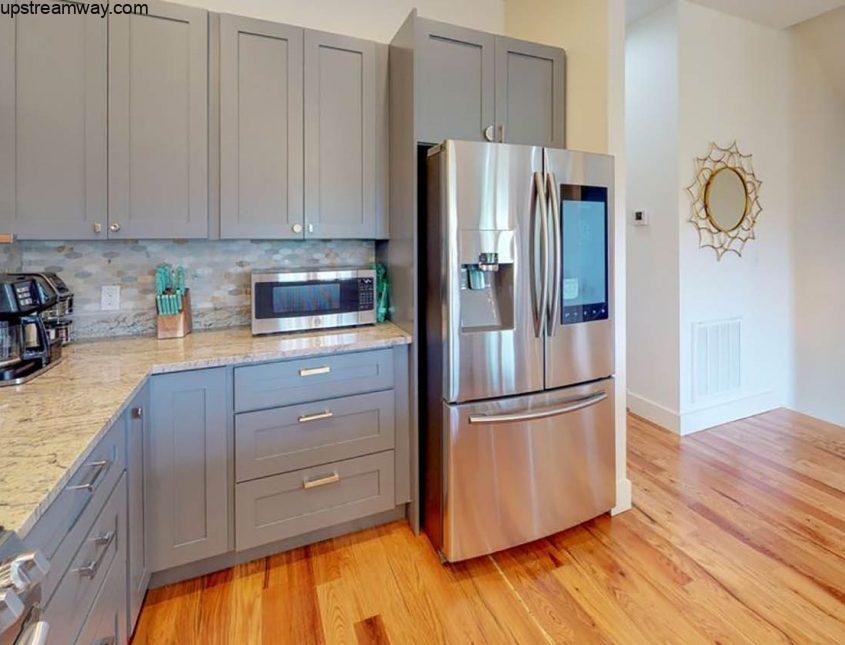 Upstream Way Bachelorette Kitchen and Staircase to Downstairs Upstream Way Bachelorette Kitchen and Staircase to Downstairs